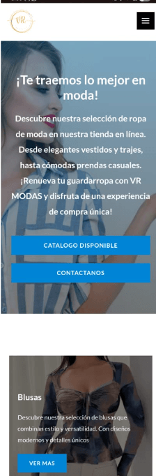 VR Modas · online store